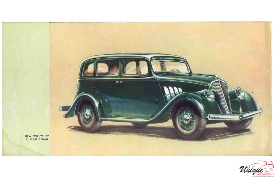 1933 Willys 77 Brochure Page 1